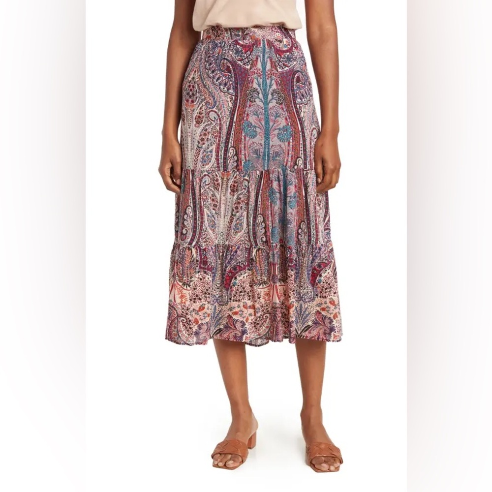 Catherine Malandrino Multicolor Paisley Maxi Dress